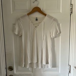 Old navy tie-up tee